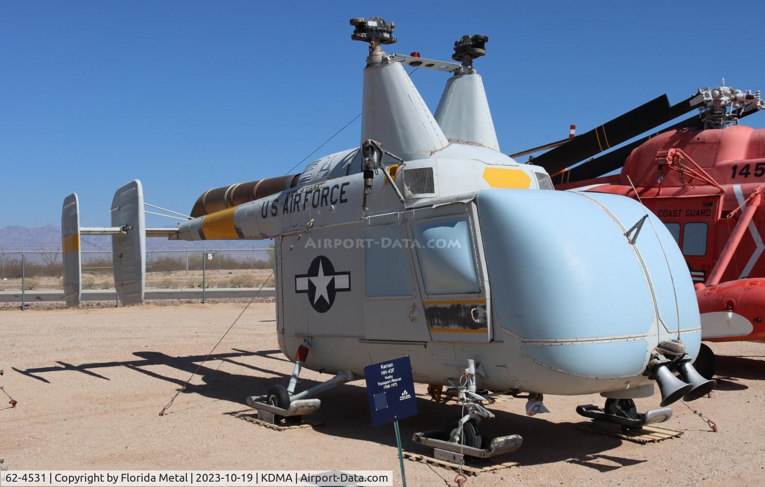 62-4531, 1962 Kaman HH-43F Huskie C/N 157, H-43 zx