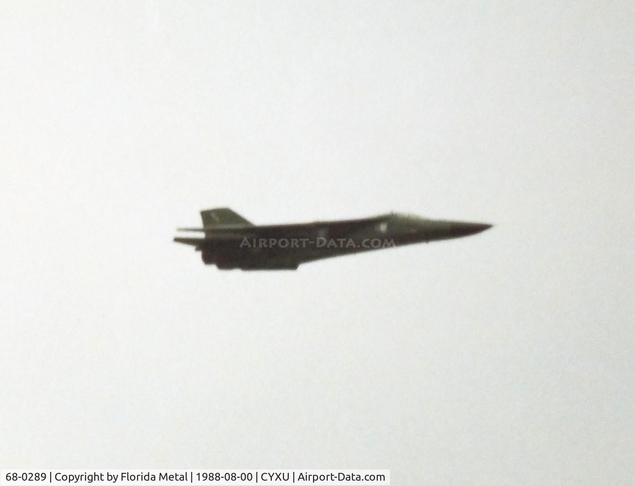 68-0289, 1968 General Dynamics FB-111A Aardvark C/N B1-61, F-111 zx