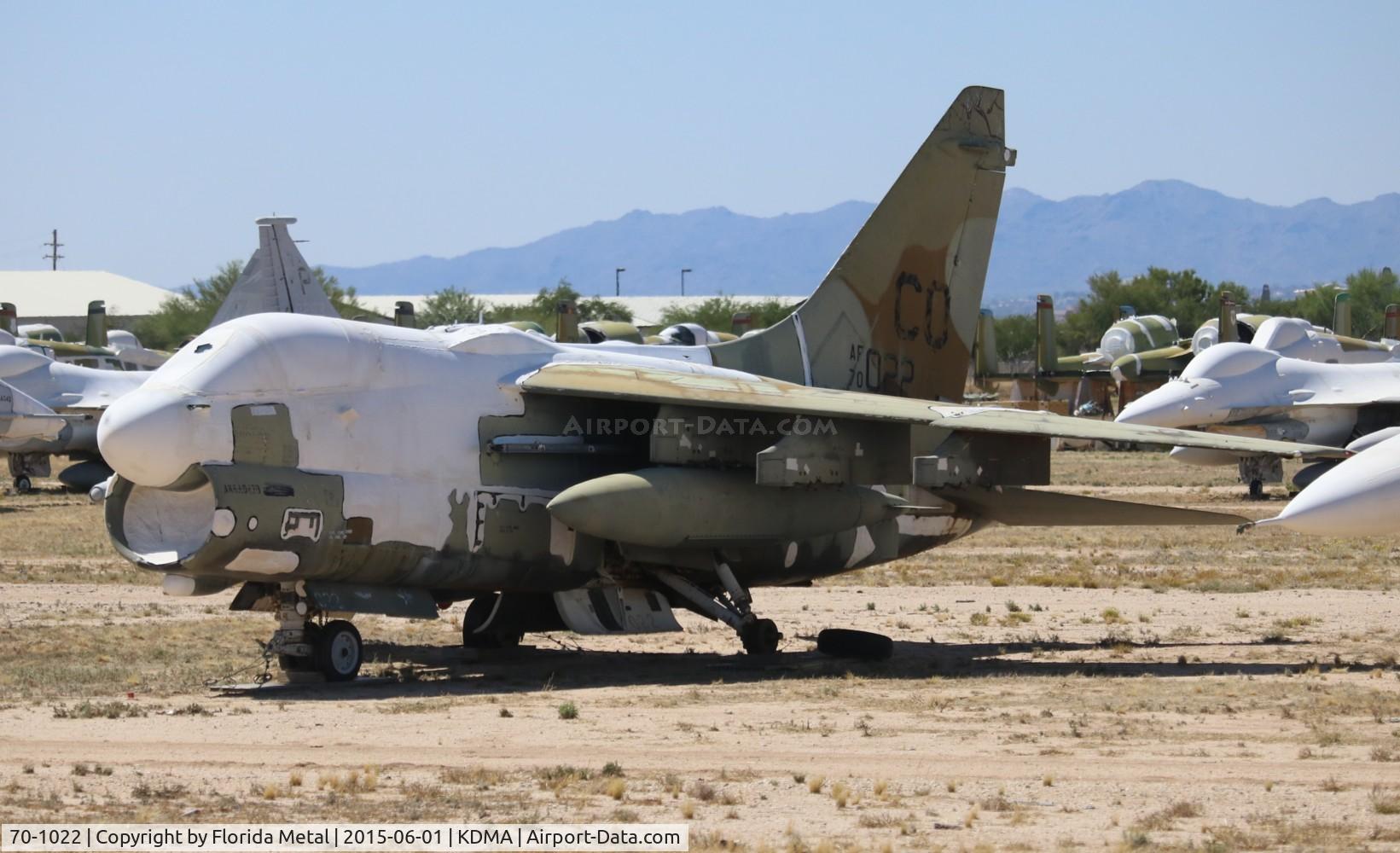 70-1022, 1970 LTV A-7D Corsair II C/N D168, boneyard zx