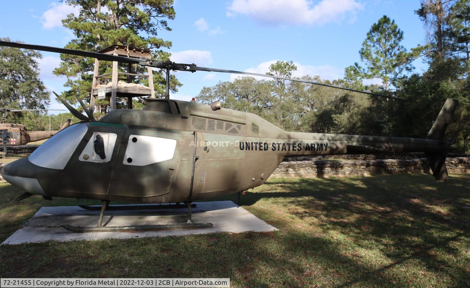 72-21455, 1972 Bell OH-58A Kiowa C/N 42121, OH-58 zx