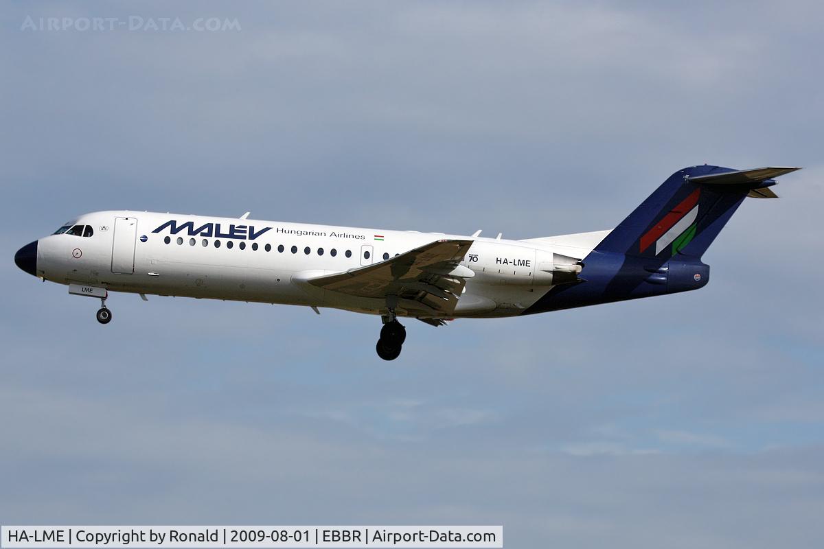 HA-LME, 1996 Fokker 70 (F-28-0070) C/N 11575, at bru