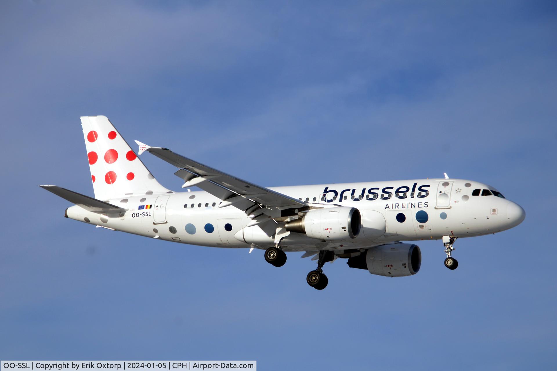 OO-SSL, 2002 Airbus A319-111 C/N 1803, OO-SSL landing rw 04L