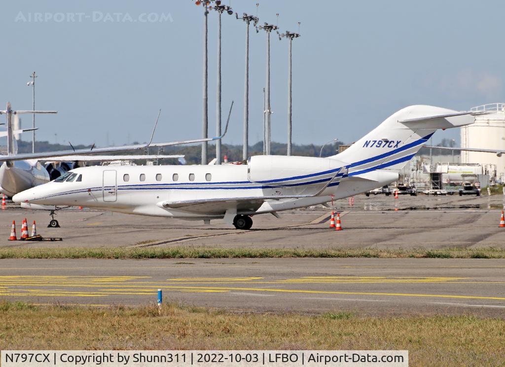 N797CX, 2009 Cessna 750 Citation X C/N 750-0297, Parked at the General Aviation area...