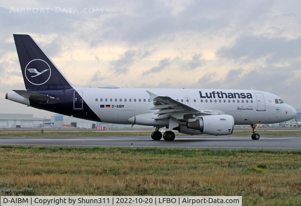 D-AIBM, 2004 Airbus A319-112 C/N 2262, Lining up rwy 14L