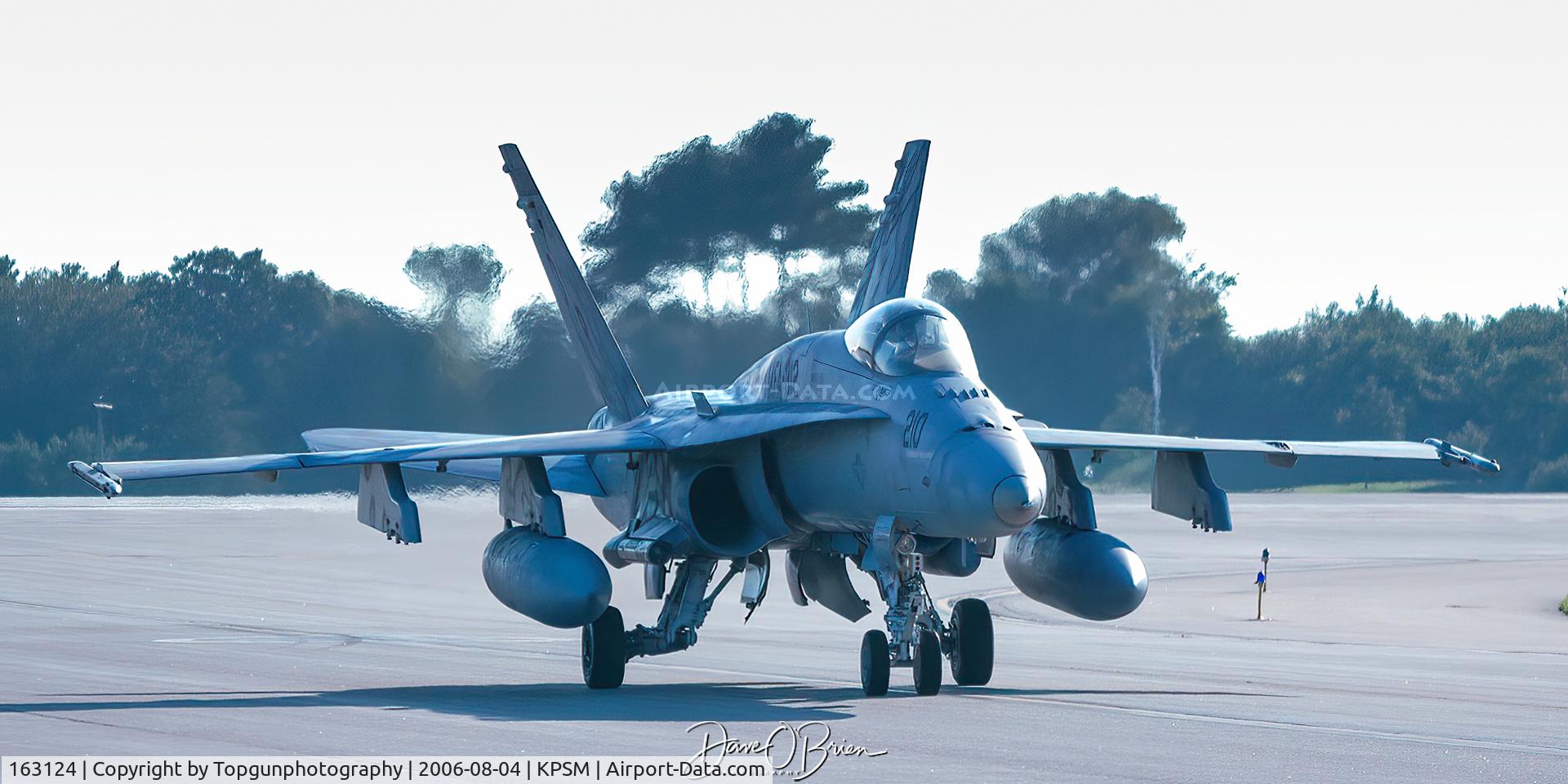 163124, 1987 McDonnell Douglas F/A-18A Hornet C/N 0528/A437, WOLF12 taxiing off RW16
