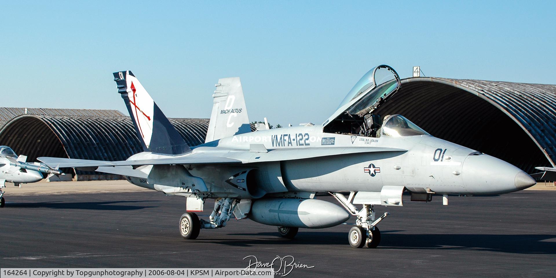 164264, 1991 McDonnell Douglas F/A-18C Hornet C/N 1027/C243, XO Bird for VMFA-122 Werewolves