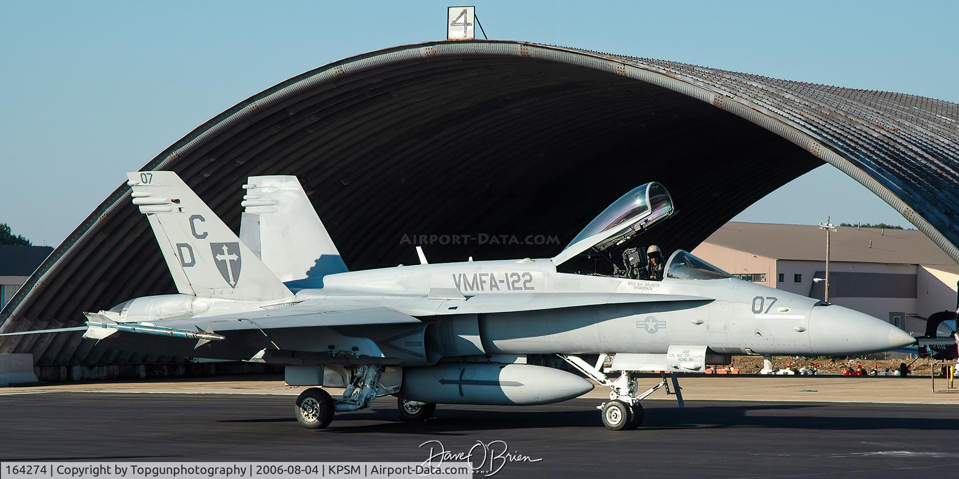 164274, McDonnell Douglas F/A-18C Hornet C/N 1037/C251, WOLF13 VMFA-122 Werewolves