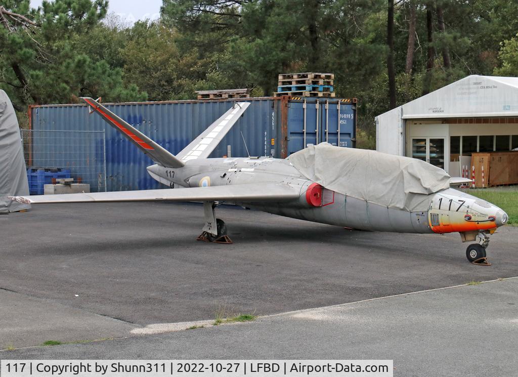 117, Fouga CM-170 Magister C/N 117, Used as an instructional airframe by IMA but parked outside hangars