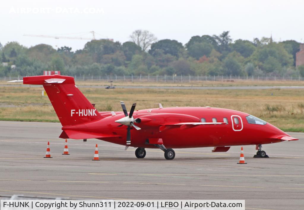 F-HUNK, 2008 Piaggio P-180 Avanti II C/N 1178, Parked at the General Aviation area...
