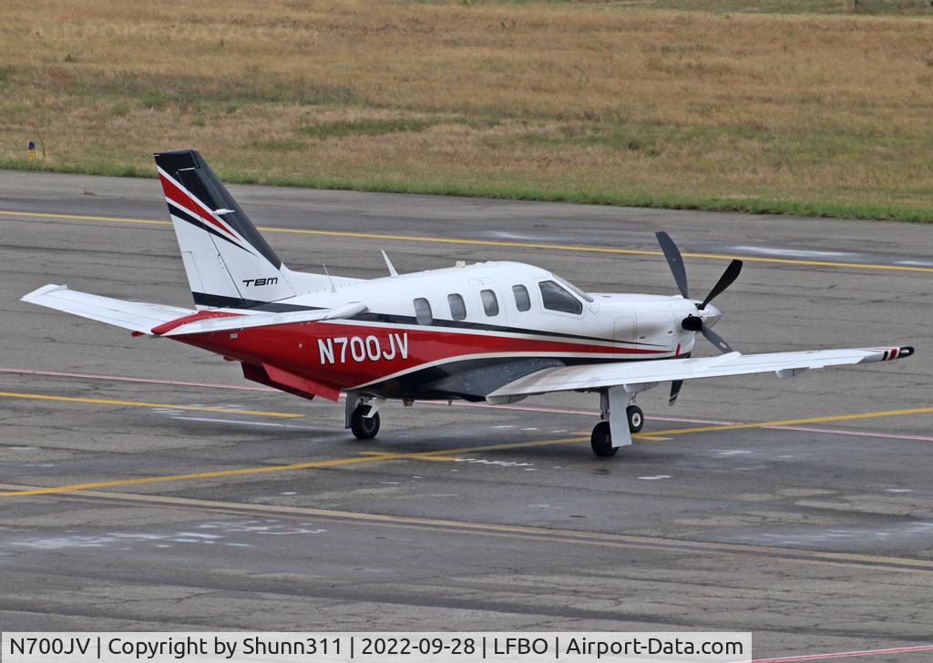 N700JV, 2002 Socata TBM-700 C/N 245, Parked at the General Aviation area...