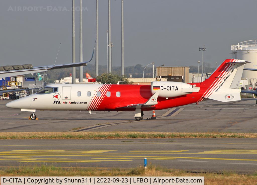 D-CITA, 1995 Learjet 60 C/N 60-069, Parked at the General Aviation area...