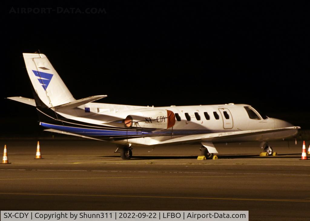 SX-CDY, 1980 Cessna 551 Citation IISP C/N 551-0201, Night stop...
