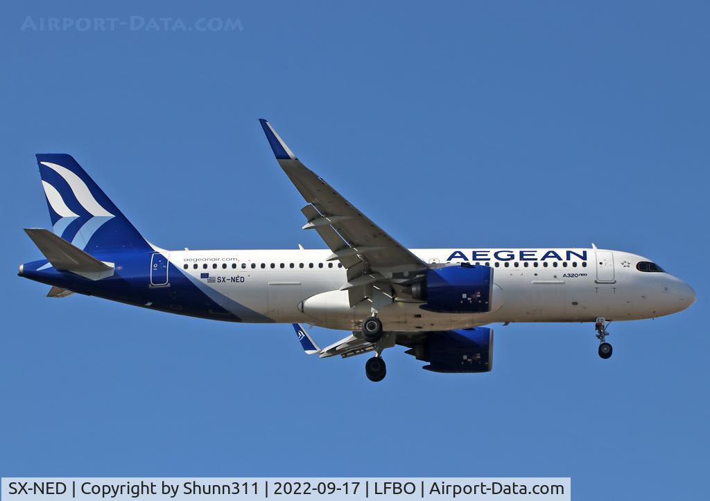 SX-NED, 2020 Airbus A320-271N C/N 10047, Landing rwy 32L