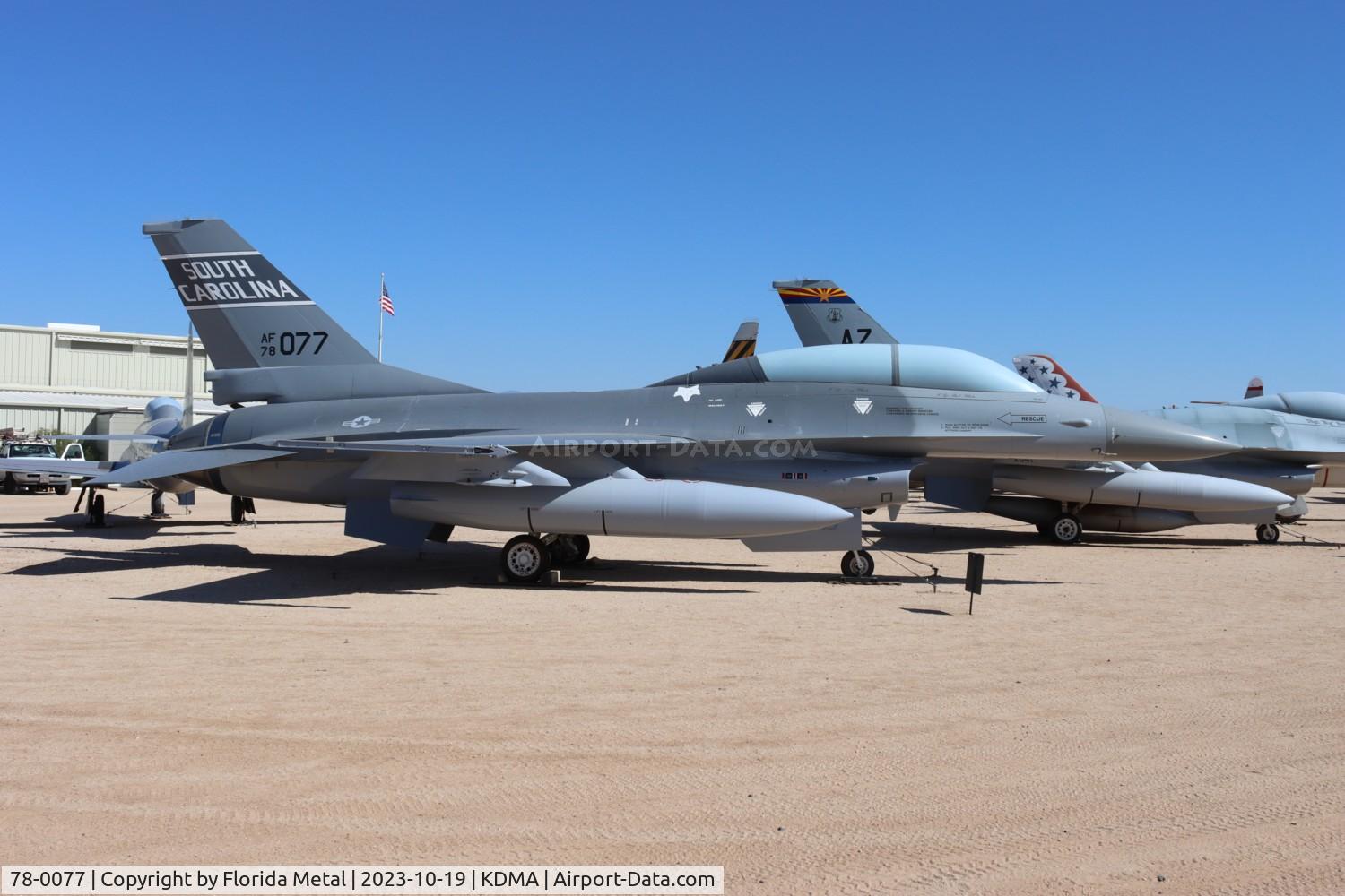 78-0077, 1978 General Dynamics F-16B Fighting Falcon C/N 62-3, F-16 zx