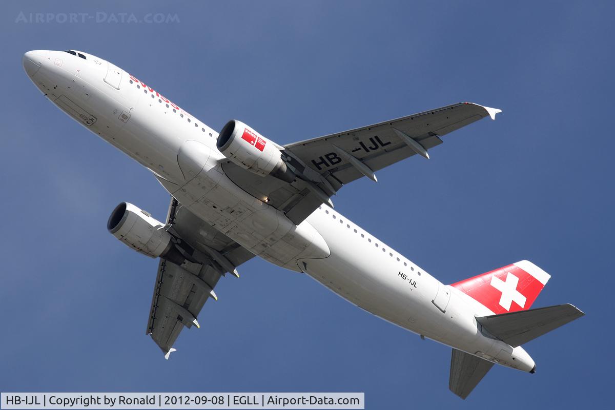 HB-IJL, 1996 Airbus A320-214 C/N 603, at lhr