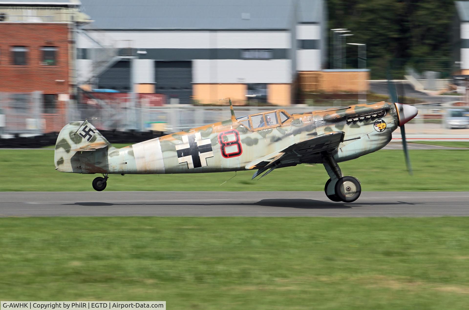 G-AWHK, 1949 Hispano HA-1112-M1L Buchon C/N 172, G-AWHK 1949 Hispano HA-1112 M1L Wings & Wheels Dunsfold