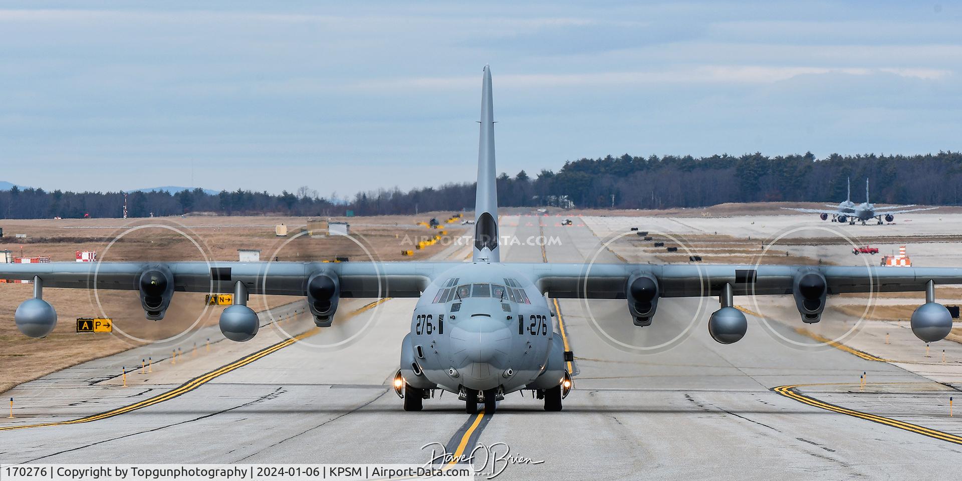 170276, Lockheed KC-130J C/N 382-5959, OTIS17 bugging out before the storm moves in.