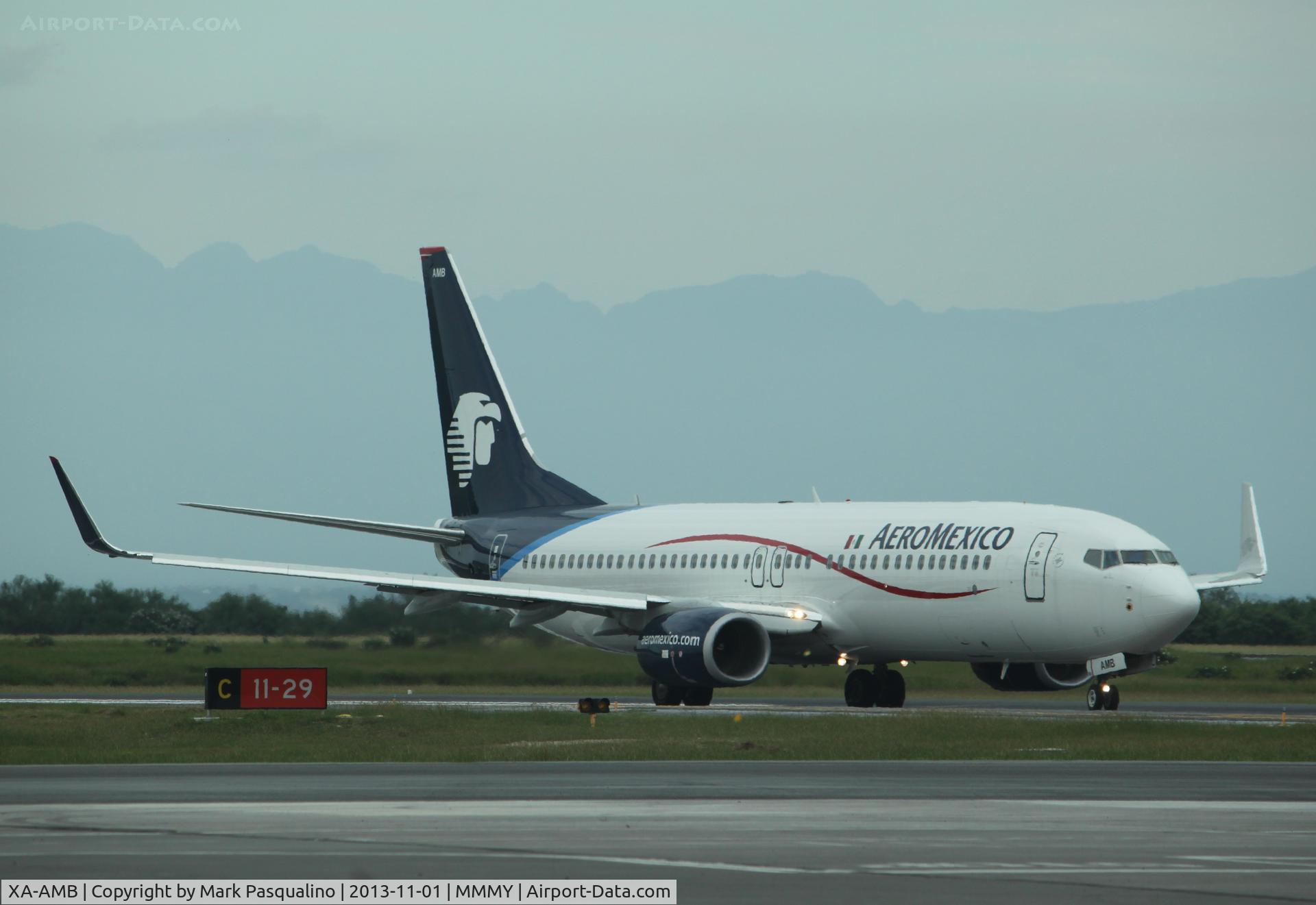 XA-AMB, 2013 Boeing 737-852 C/N 36703, Boeing 737-852