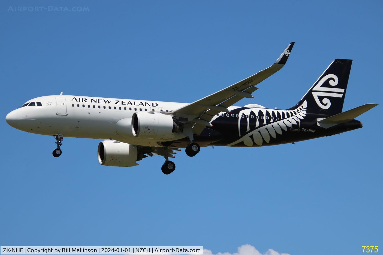 ZK-NHF, 2021 Airbus A320-271N C/N 10589, from AKL