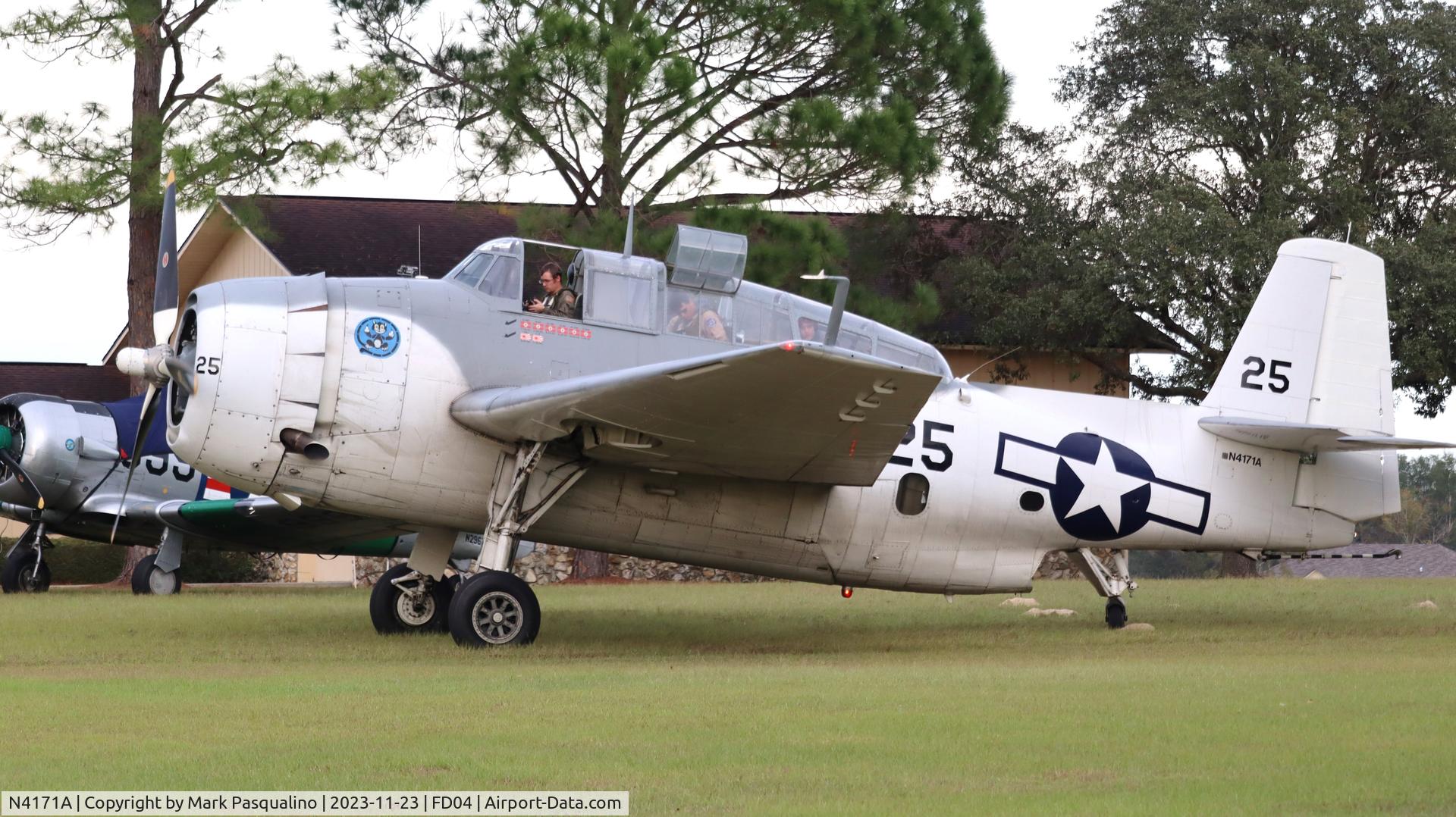 N4171A, 1945 Grumman TBM-3E Avenger C/N 4426 (Bu91521), Grumman TBM-3E