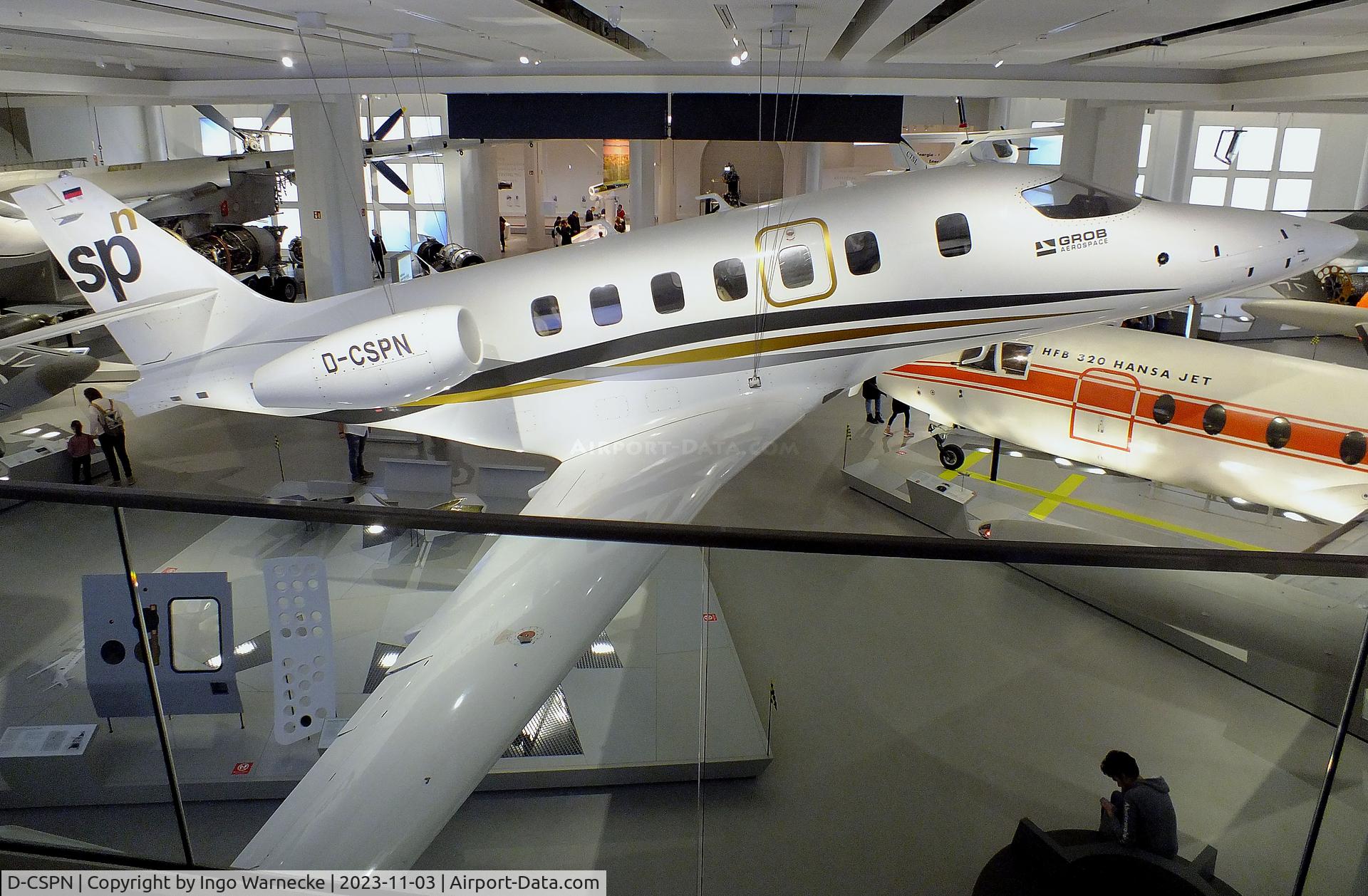 D-CSPN, 2005 Grob G-180 SPn Utility Jet C/N 90001, Grob G-180 SPn Utility Jet first prototype at Deutsches Museum, München (Munich)