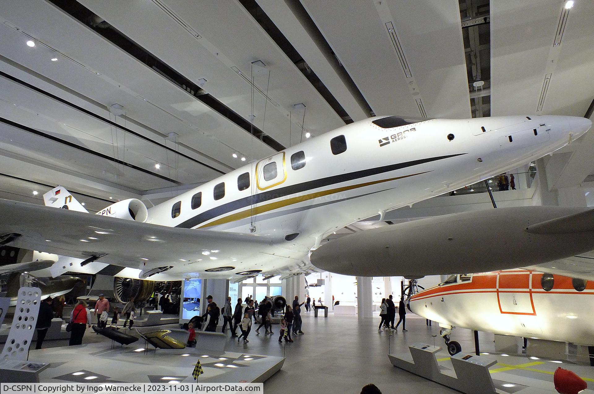 D-CSPN, 2005 Grob G-180 SPn Utility Jet C/N 90001, Grob G-180 SPn Utility Jet first prototype at Deutsches Museum, München (Munich)