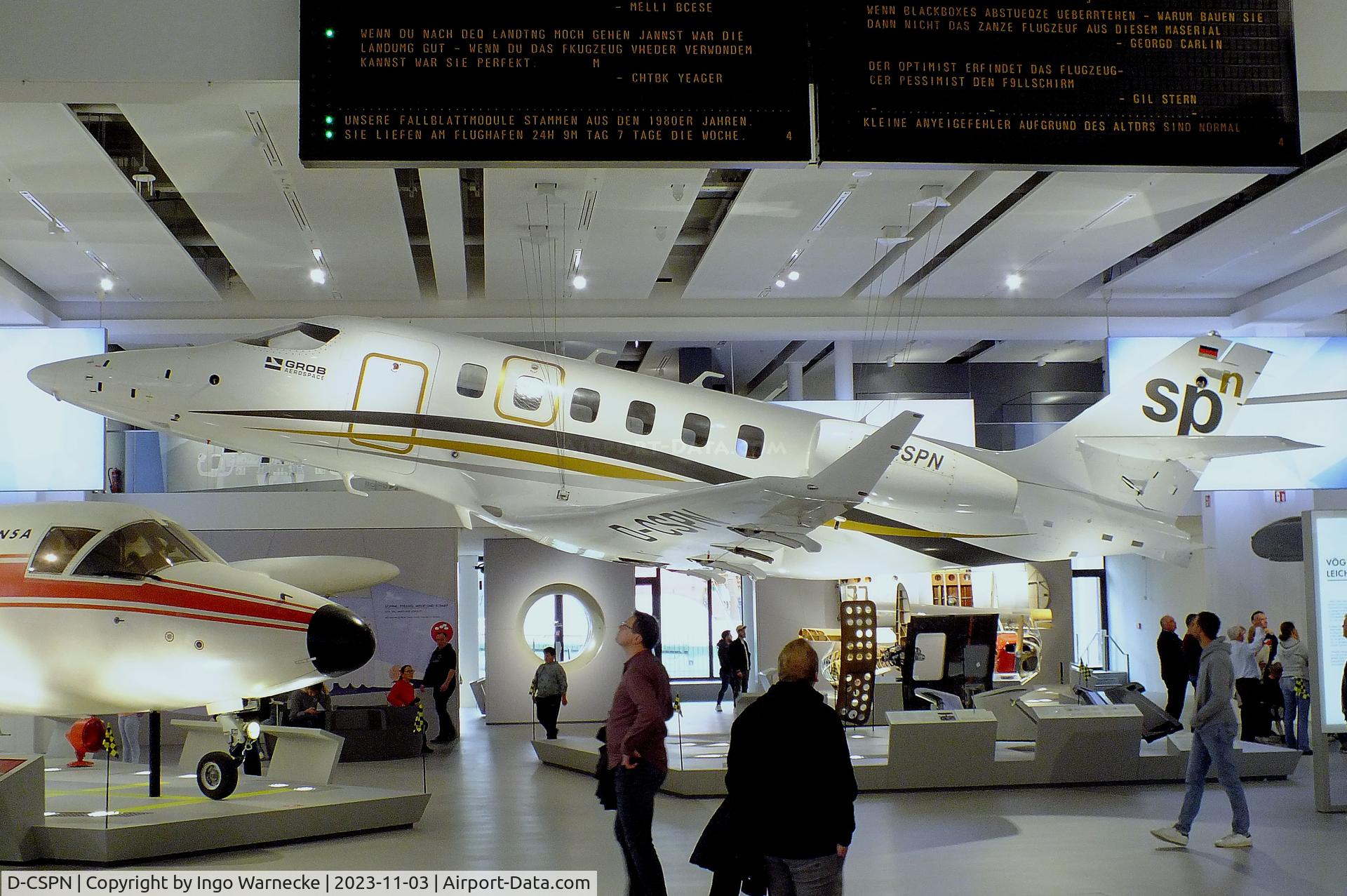 D-CSPN, 2005 Grob G-180 SPn Utility Jet C/N 90001, Grob G-180 SPn Utility Jet first prototype at Deutsches Museum, München (Munich)