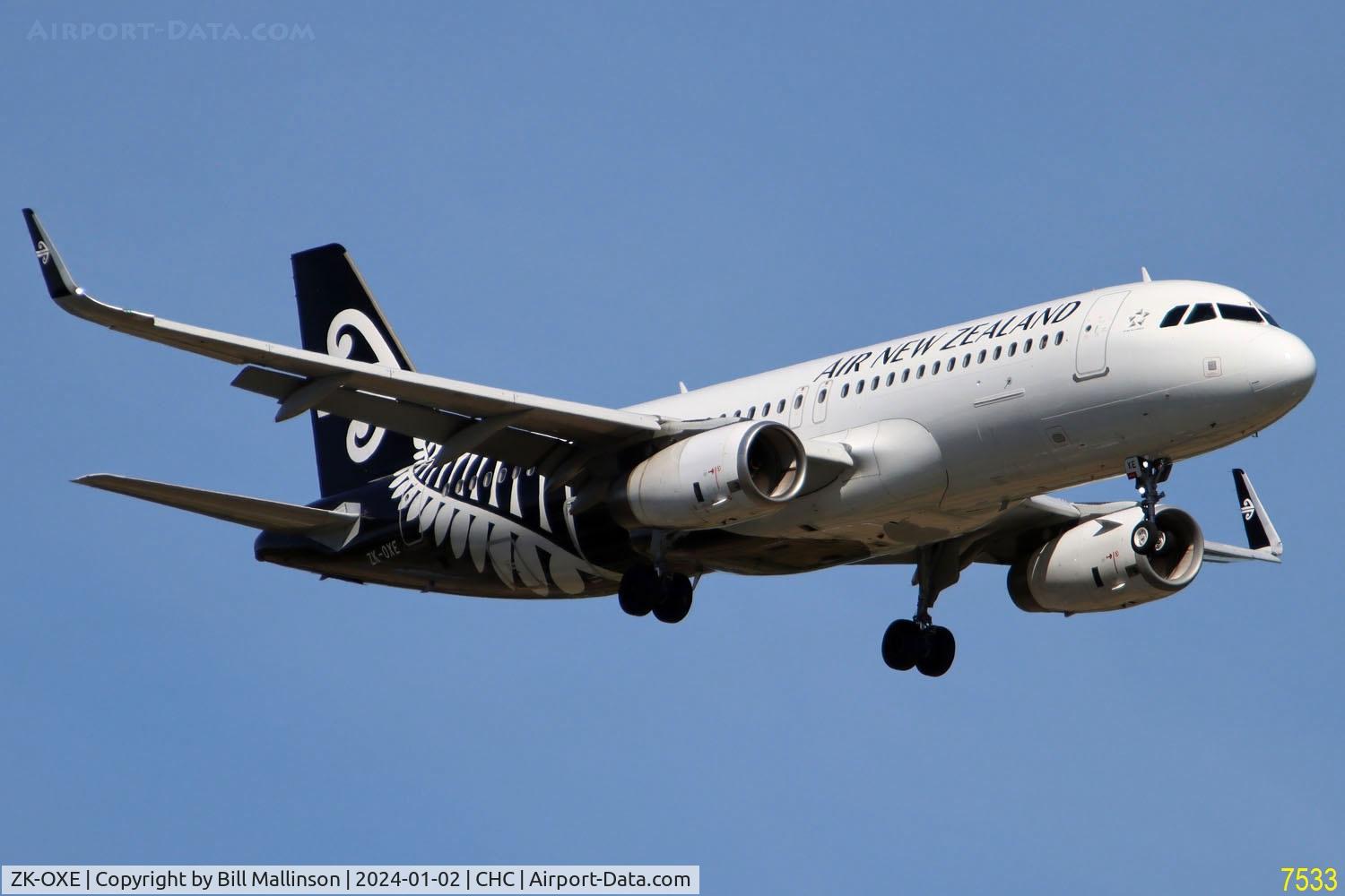 ZK-OXE, 2014 Airbus A320-232 C/N 5993, from AKL