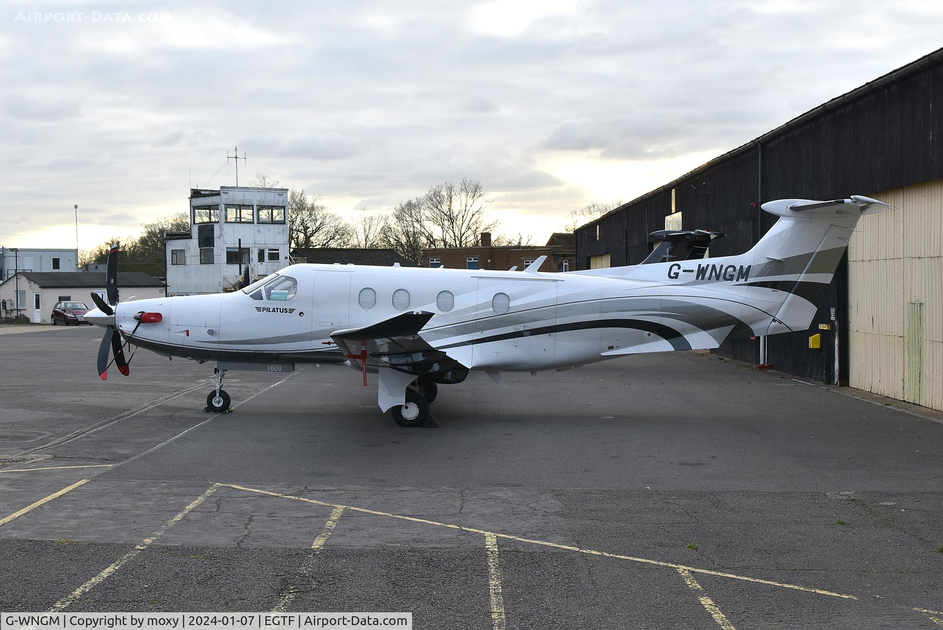 G-WNGM, 2016 Pilatus PC-12/47E C/N 1609, Pilatus PC12/47E at Fairoaks. Ex M-IRTH