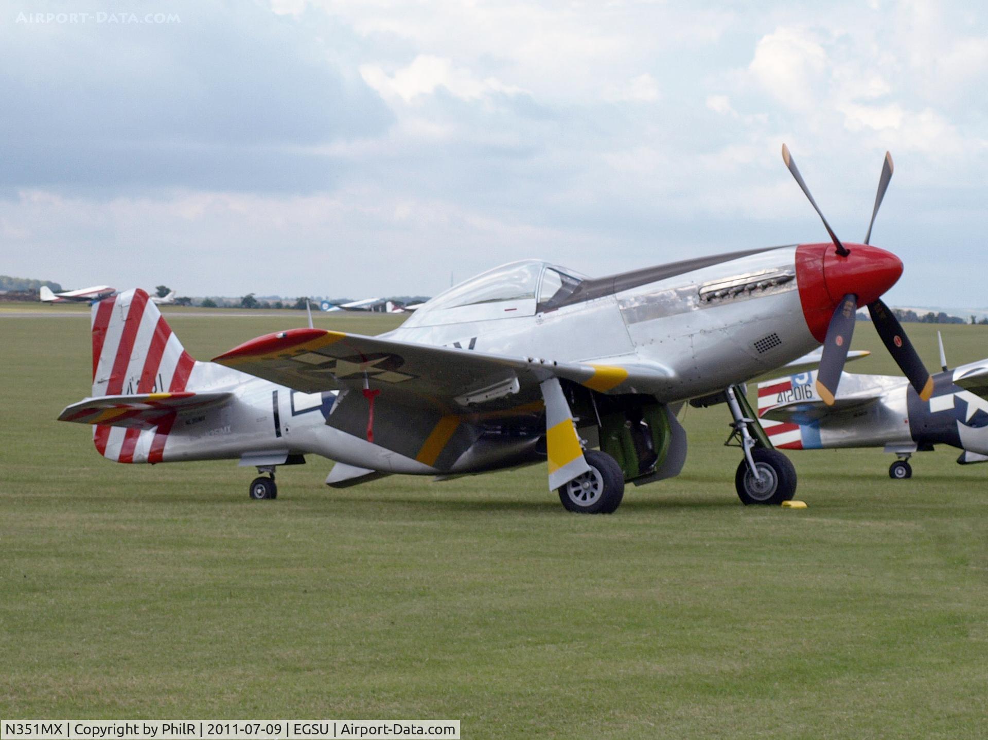 N351MX, 1944 North American P-51D Mustang C/N 122-40931 (44-74391), 474391 1944 North American P-51D Mustang Flying Legends Duxford