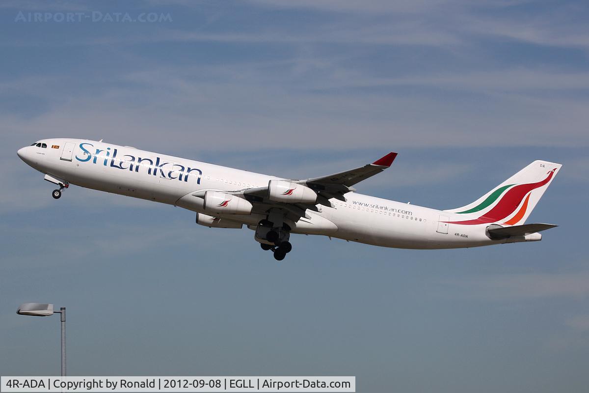 4R-ADA, 1994 Airbus A340-311 C/N 032, at lhr