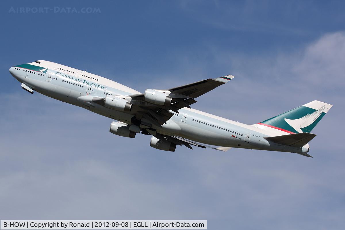B-HOW, 1991 Boeing 747-467 C/N 25211, at lhr