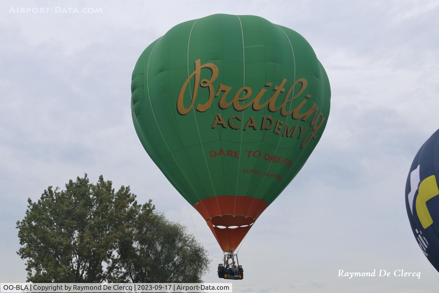 OO-BLA, 2013 Cameron C-60 C/N 11742, Breitling Academy at Ballonmeeting Lochristi, ex G-CHVC.