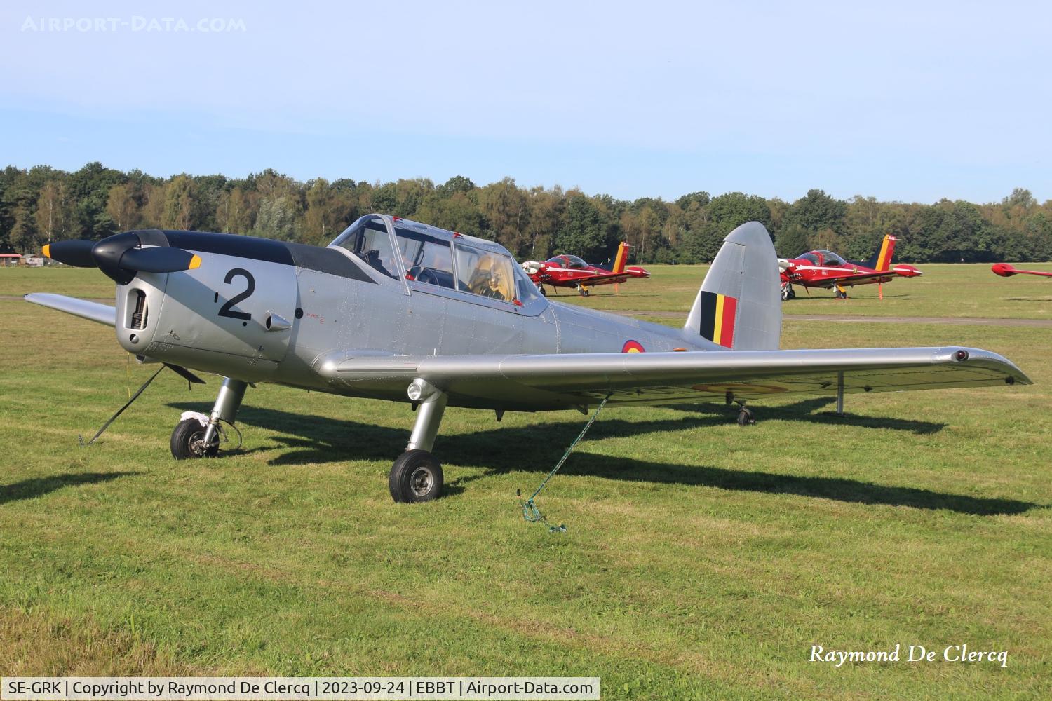 SE-GRK, 1950 De Havilland DHC-1 Chipmunk Mk22 C/N C1/0104, Flying Festival at Brasschaat.