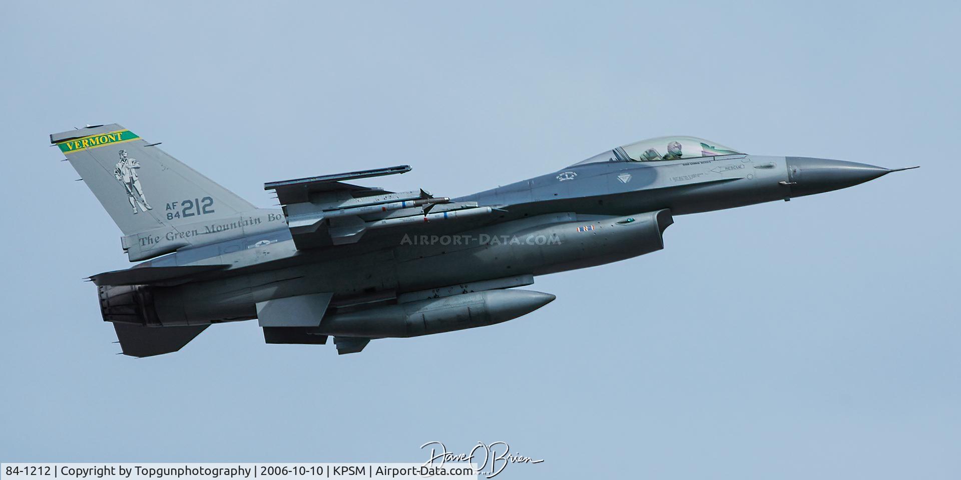 84-1212, 1984 General Dynamics F-16C Fighting Falcon C/N 5C-49, MAPLE21 lifting off