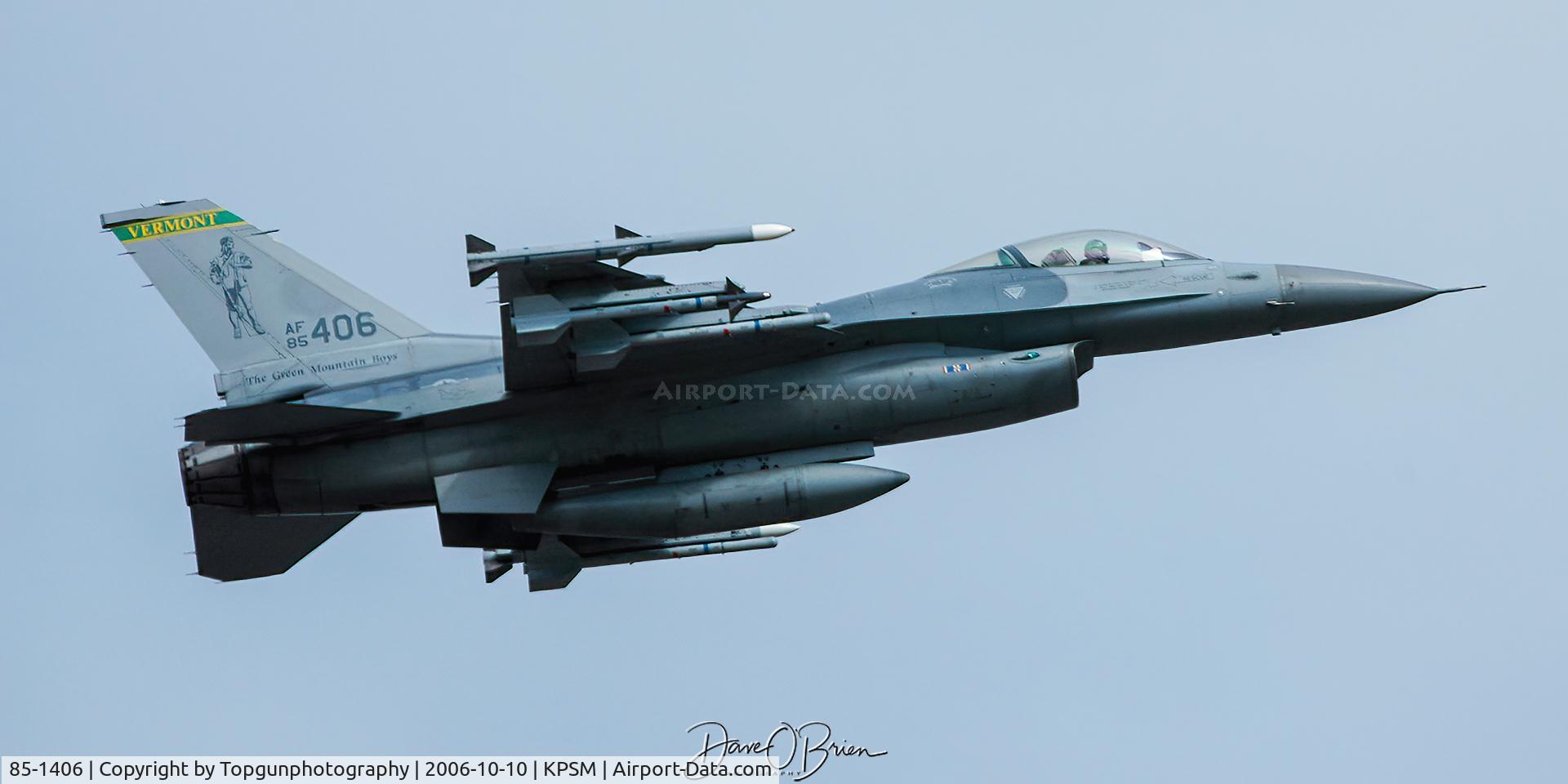 85-1406, 1985 General Dynamics F-16C Fighting Falcon C/N 5C-186, MAPLE22 right behind his wingman