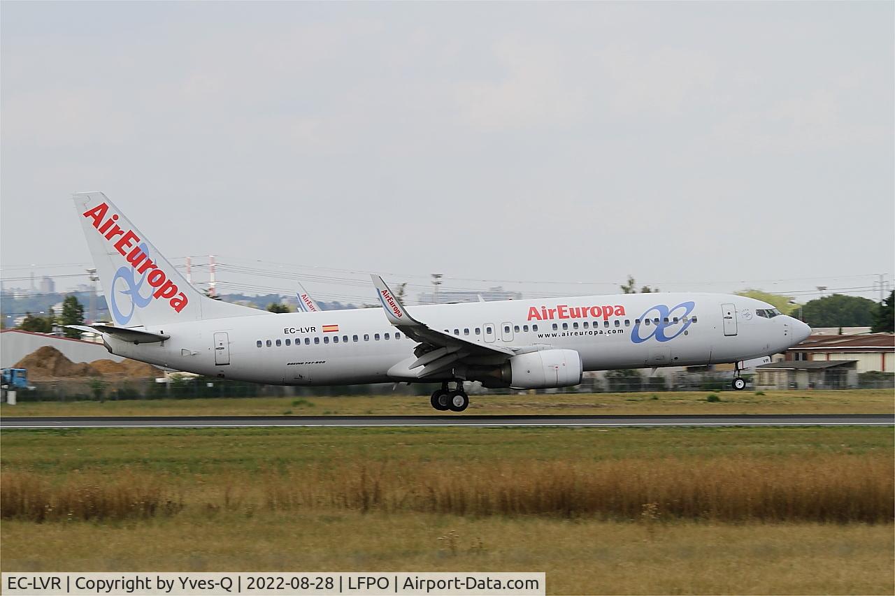 EC-LVR, 2013 Boeing 737-85P C/N 36593, Boeing 737-85P, Reverse thrust landing rwy 06, Paris Orly Airport (LFPO-ORY)