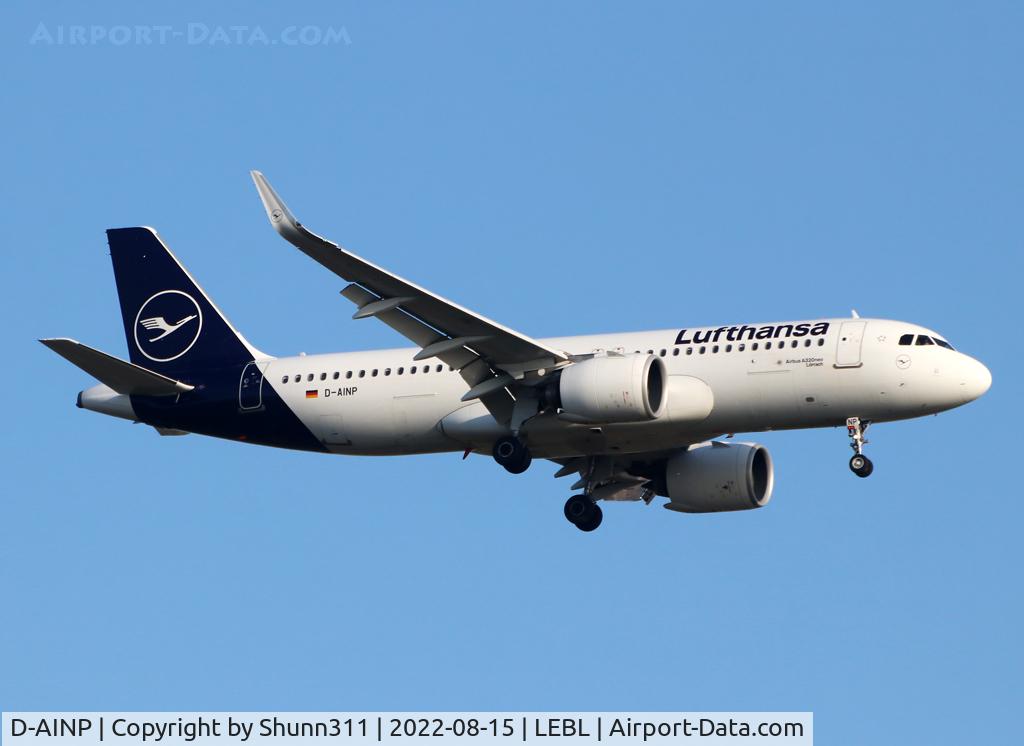 D-AINP, 2018 Airbus A320-271NEO C/N 8622, Landing rwy 06L
