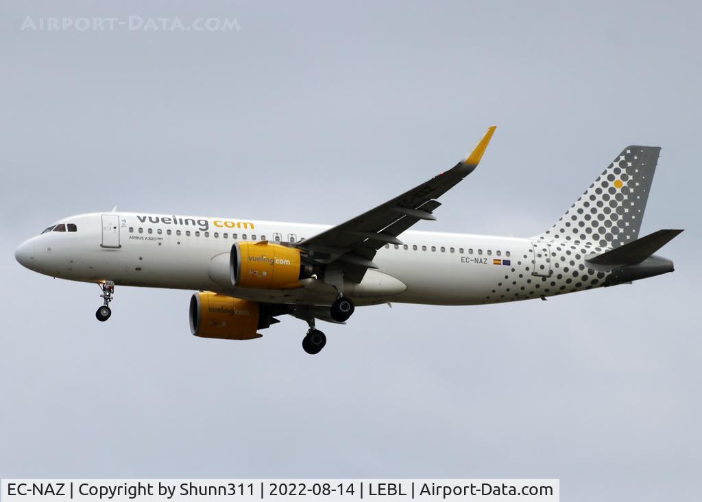 EC-NAZ, 2018 Airbus A320-271N C/N 8648, Landing rwy 06L