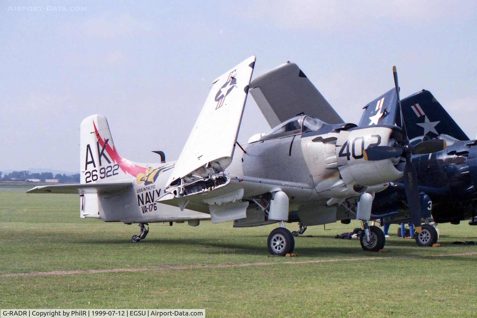 G-RADR, 1948 Douglas A-1D Skyraider (AD-4NA) C/N 7722, G-RADR Douglas Skyraider 26922 Duxford