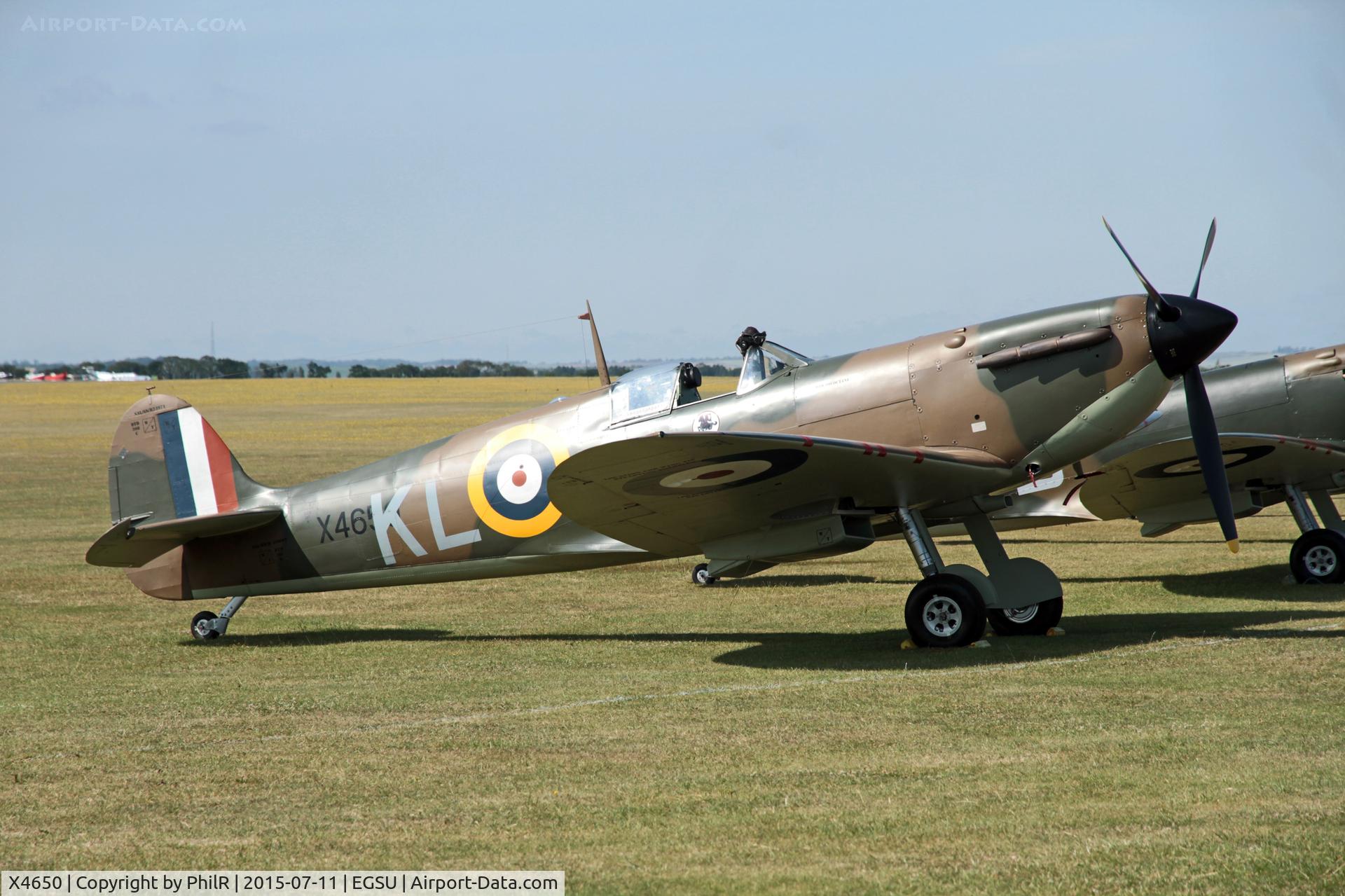 X4650, 1940 Supermarine 300 Spitfire Mk1A C/N 6S-75531, X4650 (G-CGUK) 1940 VS Spitfire la RAF Duxford