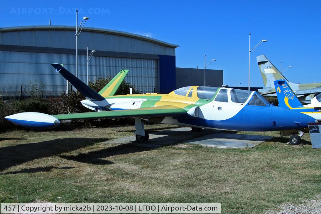 457, Fouga CM-170R Magister C/N 457, Preserved, ex French Air Force 312-AA, painting in Brazilian colours.