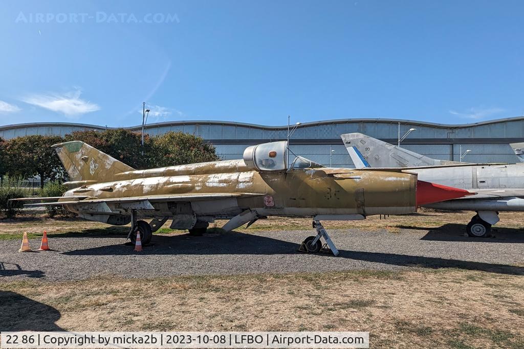 22 86, Mikoyan-Gurevich MiG-21M C/N 960513, Preserved