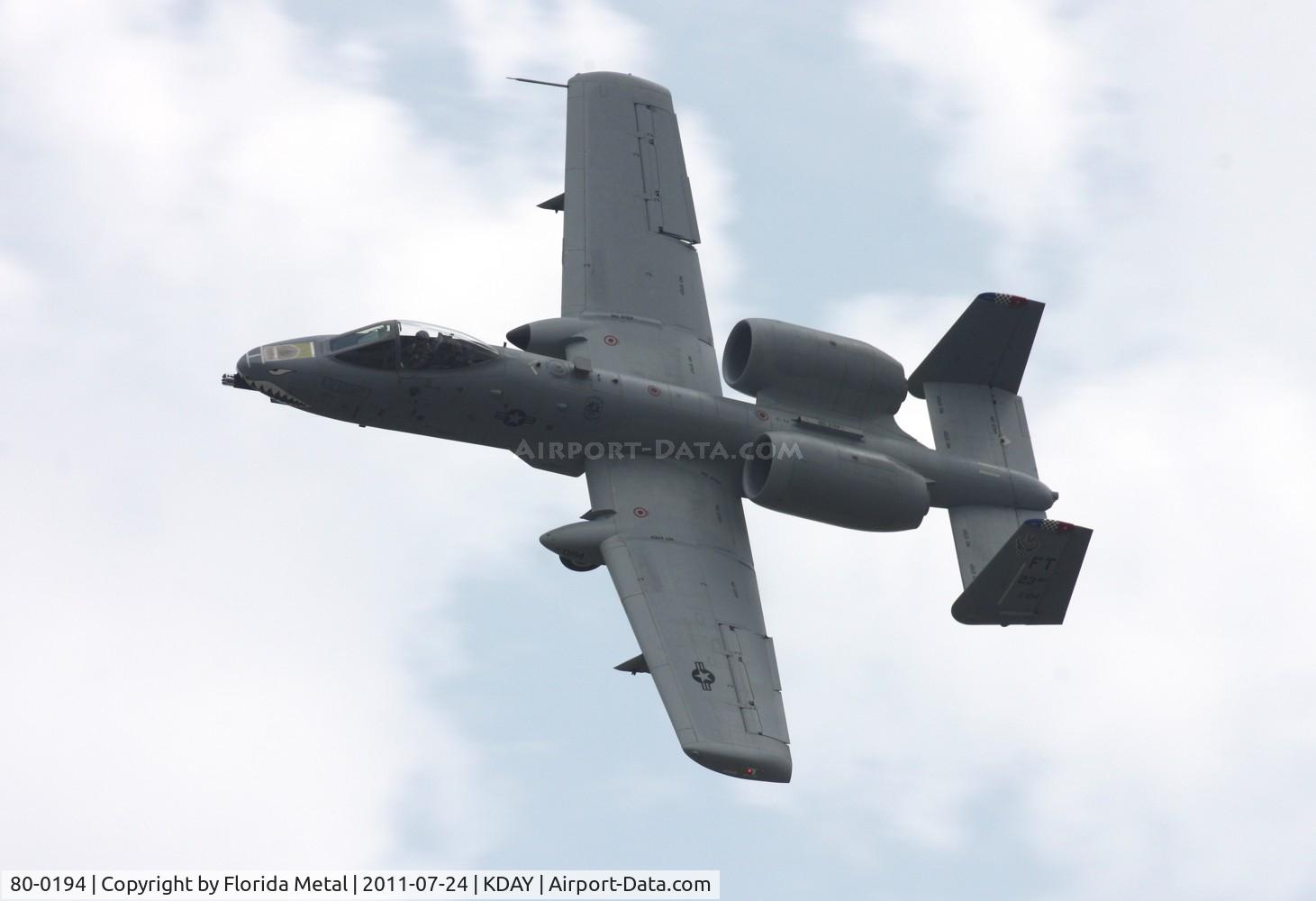80-0194, 1980 Fairchild Republic A-10C Thunderbolt II C/N A10-0544, Dayton 2011 zx