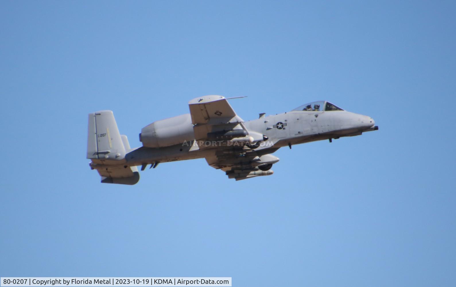 80-0207, 1980 Fairchild Republic A-10A Thunderbolt II C/N A10-0557, A-10 zx