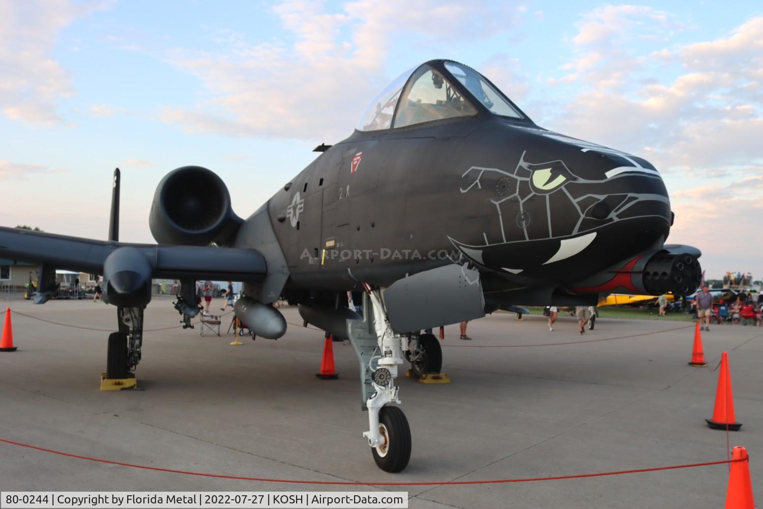 80-0244, 1980 Fairchild Republic A-10C Thunderbolt II C/N A10-0594, OSH 22 zx