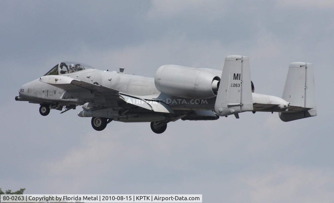 80-0263, 1980 Fairchild Republic A-10C Thunderbolt II C/N A10-0613, PTK 2010 zx