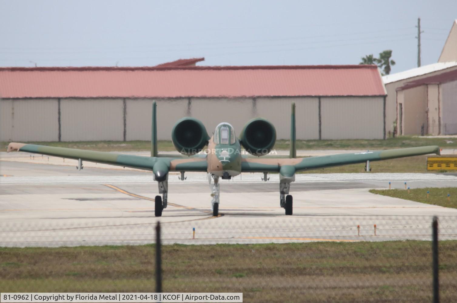 81-0962, 1981 Fairchild Republic A-10C Thunderbolt II C/N A10-0657, Cocoa 2021 zx