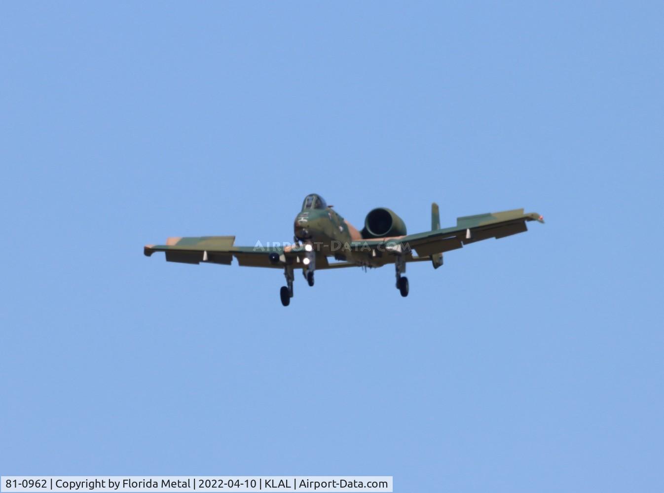 81-0962, 1981 Fairchild Republic A-10C Thunderbolt II C/N A10-0657, Sun N Fun 2022 zx LAL