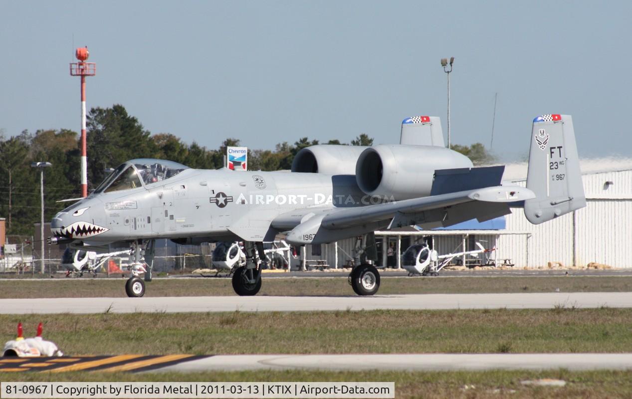 81-0967, 1981 Fairchild Republic A-10C Thunderbolt II C/N A10-0662, TICO 2011 zx